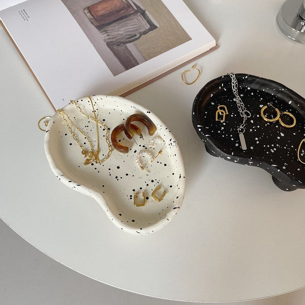 Ink Spots Footed Catch All Tray