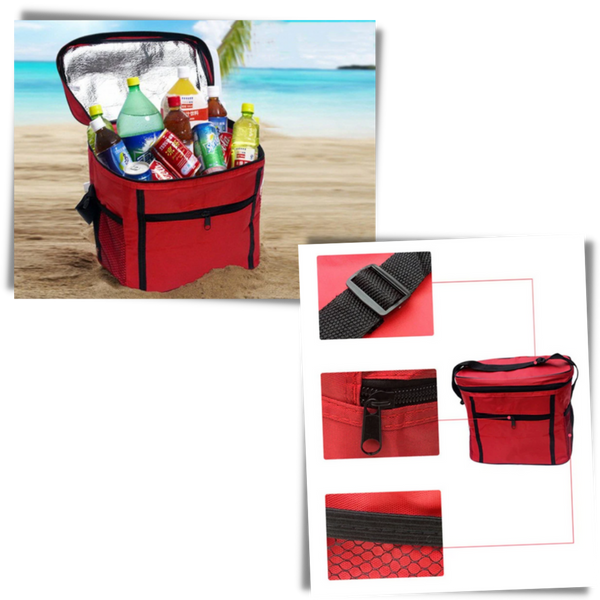 Thermal Lunch Tote 10L Capacity Keeps Meals Warm and Drinks Cool