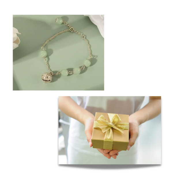 Elegant Nephrite Jade Bell Bracelet With Adjustable Length