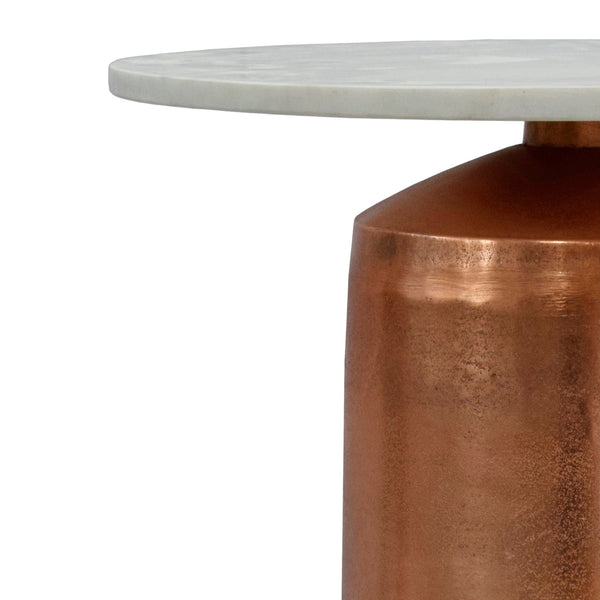 Jackie Marble & Copper Accent Table