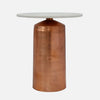 Jackie Marble & Copper Accent Table