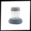 Premium Kitchen Palm Brush With Built In Soap Dispenser