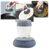 Premium Kitchen Palm Brush With Built In Soap Dispenser