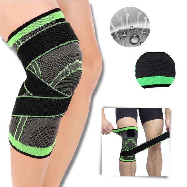 Knee Support Sleeve With Adjustable Straps For Pain Relief