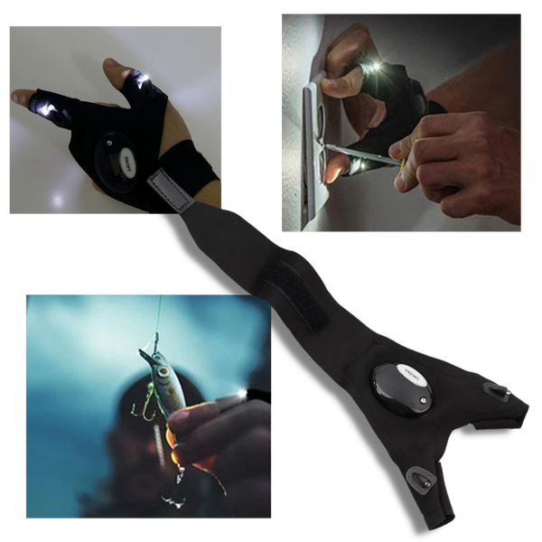Waterproof LED Gloves For Nighttime Visibility And Outdoor Work