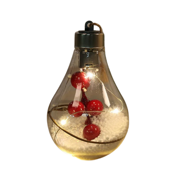 LED Clear Christmas Lightbulbs With 3D Design For Elegant Holiday Decor