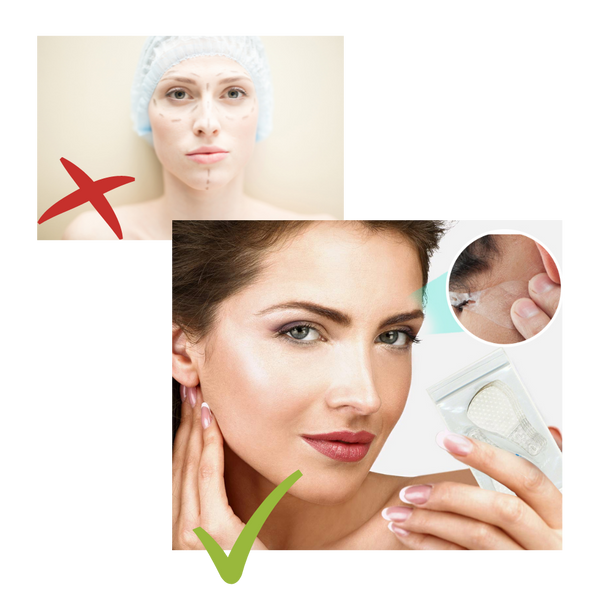 Invisible Facial Lift Tape Set for Non Surgical Wrinkle Reduction