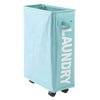 Foldable Laundry Basket With Wheels For Easy Transport And Space Saving