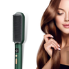 2-In-1 Ceramic Hair Straightening Brush With Intelligent Temperature Control