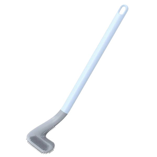 Extended Reach Toilet Brush With Wall Mount For Easy Cleaning