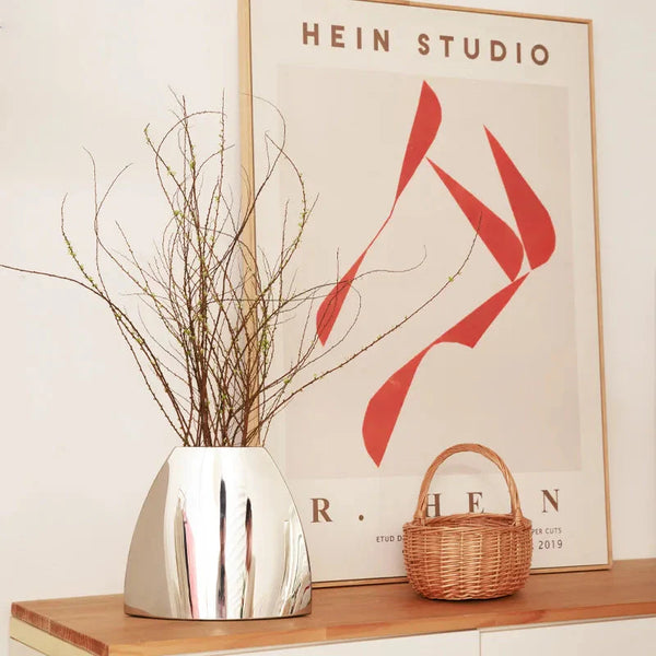 Lustre Arc Metal Flower Vase