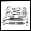 Shade Sail Tensioning Kit With Rustproof Steel Turnbuckles For Quick Setup