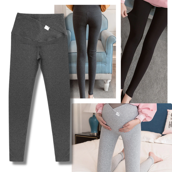 Breathable Cross Belly Maternity Leggings for Every Stage One Size Fits All