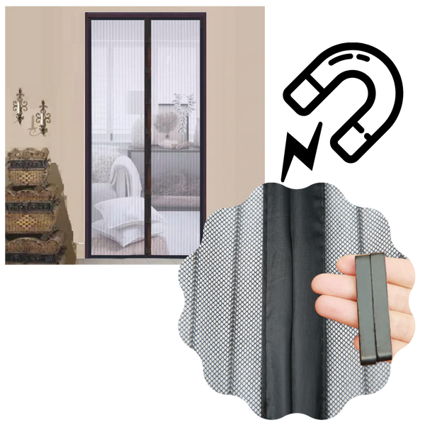 Premium Magnetic Door Screen Keeps Mosquitoes Out While Fresh Air Flows