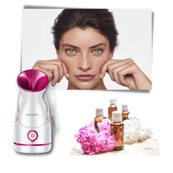 Portable Nano Ionic Facial Steamer With Diffuser For Deep Hydration