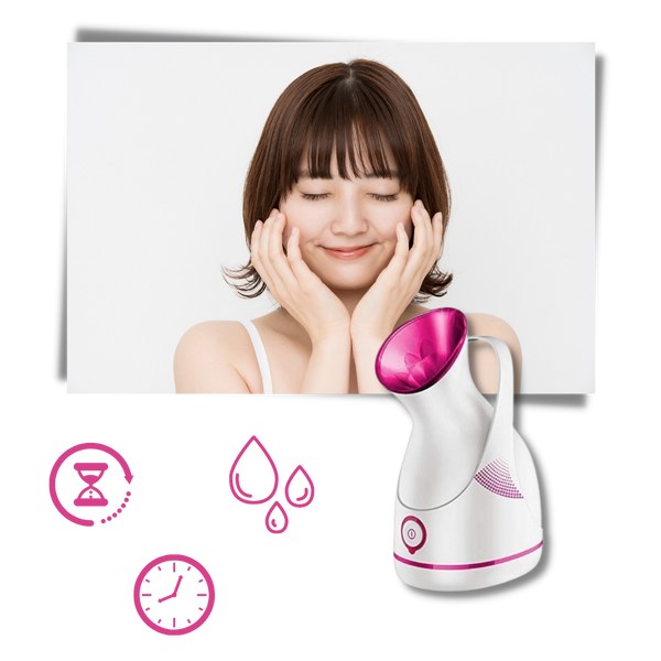 Portable Nano Ionic Facial Steamer With Diffuser For Deep Hydration