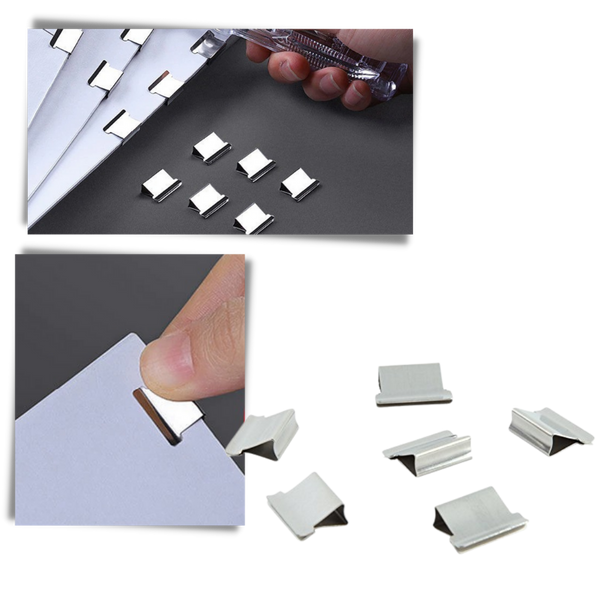 Clip Dispenser Stapler For Damage Free Document Binding