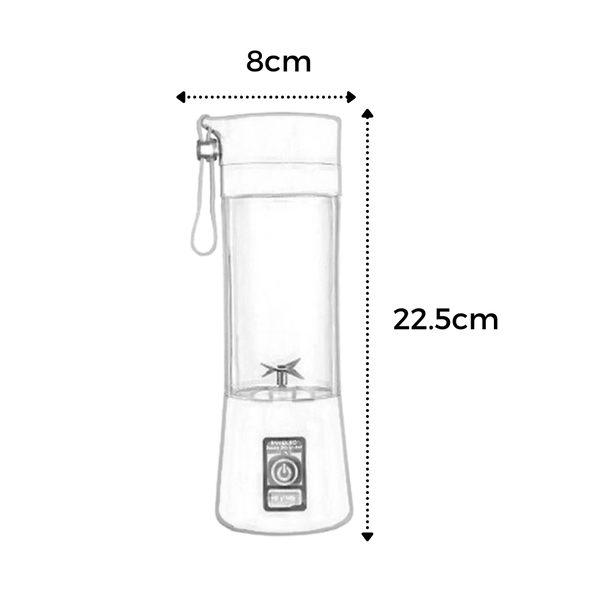 Six Blade Portable USB Rechargeable Blender Bottle For On The Go Smoothies
