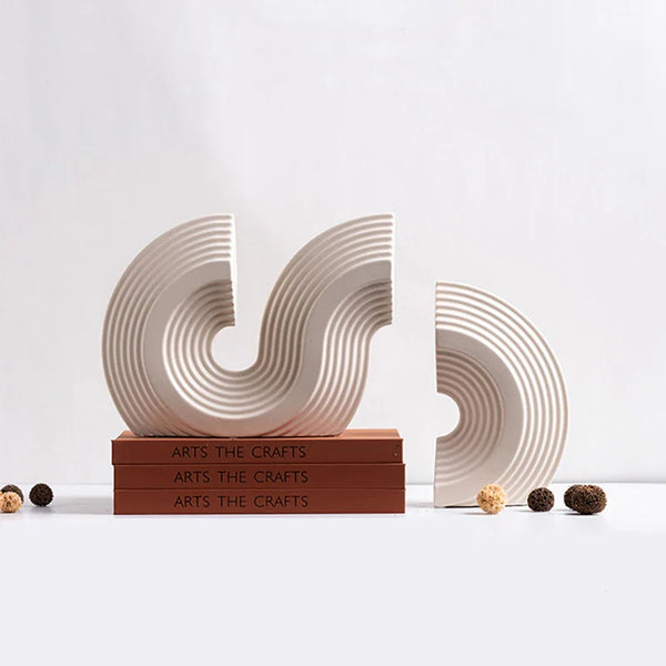 Modern Arch Bookend Sculptures