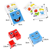 Montessori Emoji Cube Educational Toy for Patience and Social Skills