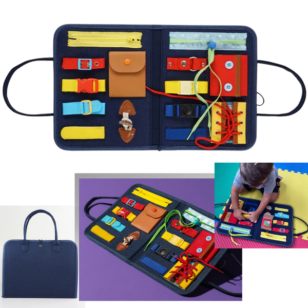 Portable Dressing Skills Toy For Toddlers To Dress Themselves In A Suitcase