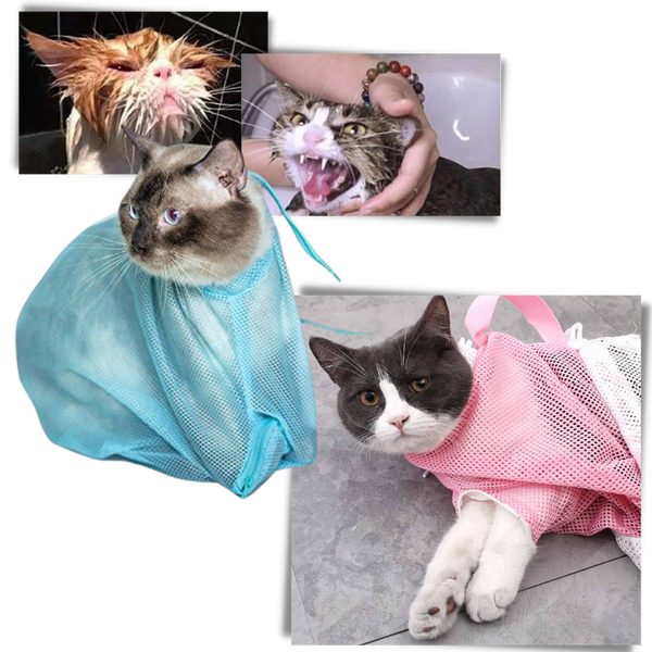 Breathable Pet Grooming Mesh Bag Delivers Stress Free Bath Time