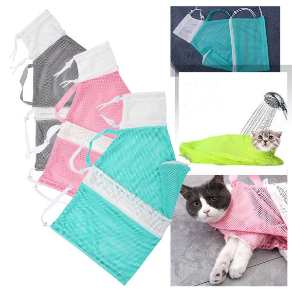 Breathable Pet Grooming Mesh Bag Delivers Stress Free Bath Time