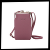 Premium Leather Crossbody Bag With Detachable Strap And Multiple Pockets
