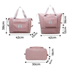 Expandable Foldable Travel Bag With Wet Dry Compartments