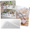 Portable Plastic Storage Basket For Makeup And Skincare Organization