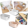 Portable Plastic Storage Basket For Makeup And Skincare Organization