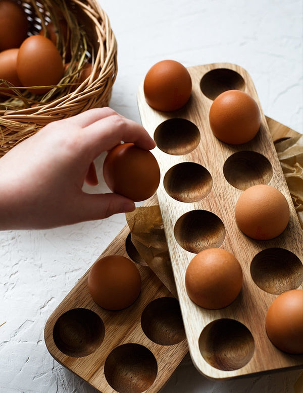 Natural Wooden Egg Tray