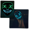 Neon Led Mask For High Visibility At Night With Waterproof Battery Cover