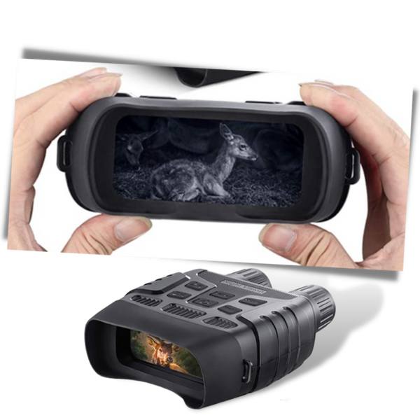 Night Vision Binoculars With LCD Display And 4X Zoom For Clear Night View