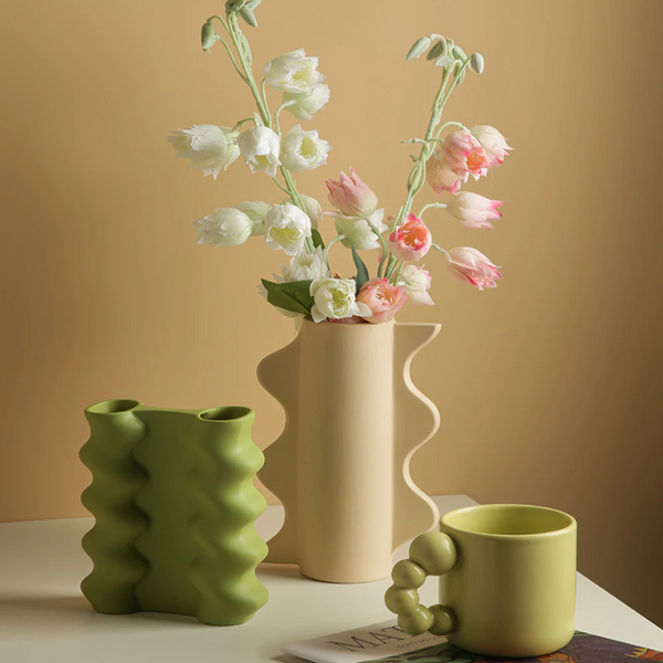 Optic Scallop Ceramic Accents