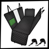 See Through Mesh Window Dog Car Seat Cover With Waterproof Anti Slip Layer