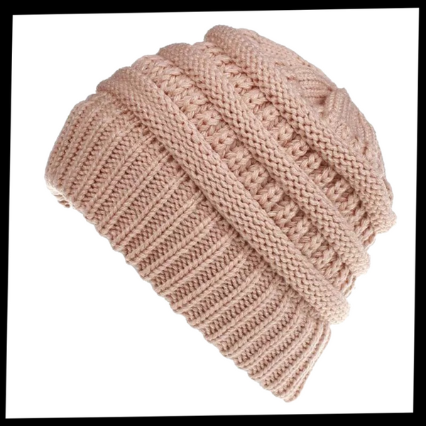 Ponytail Beanie With Ear Coverage For Messy Buns And All Day Comfort