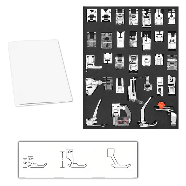 Versatile Presser Foot Set For Sewing Machines 32 Or 42 Piece Set