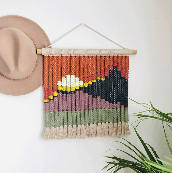 Paisaje Macramé Hanging Tapestry