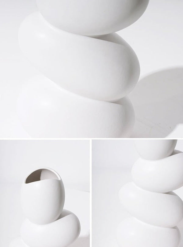 Pebble Structured Ceramic Accent