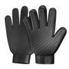 Pet Grooming Glove Pair for Hair Removal and Soothing Massage