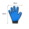 Pet Grooming Glove Pair for Hair Removal and Soothing Massage