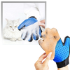 Pet Grooming Glove Pair for Hair Removal and Soothing Massage