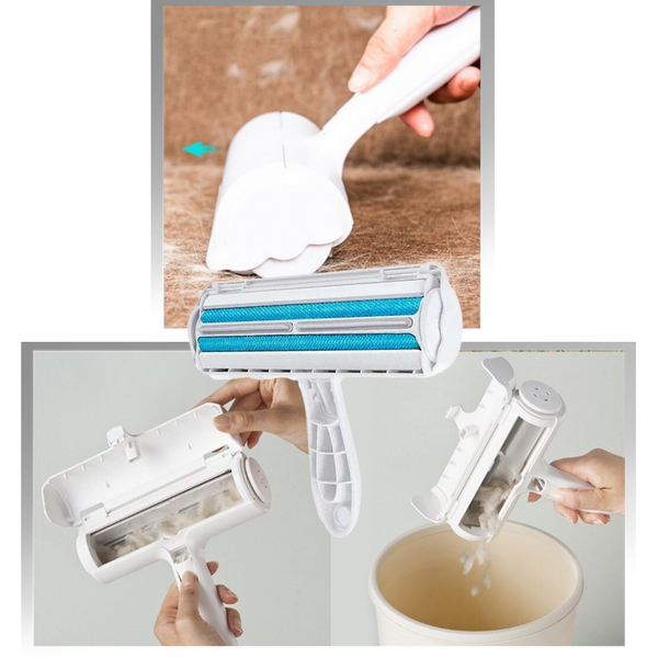 Reusable Pet Hair Roller For Effortless Fabric Cleanup Anywhere