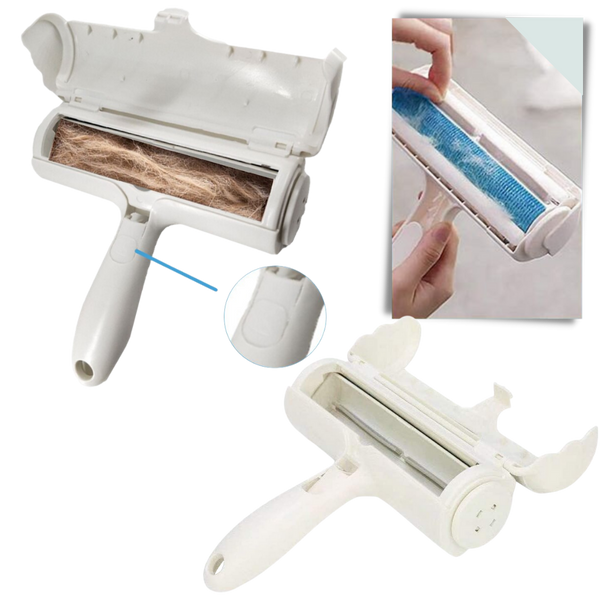 Reusable Pet Hair Roller For Effortless Fabric Cleanup Anywhere