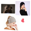 Ponytail Beanie With Ear Coverage For Messy Buns And All Day Comfort
