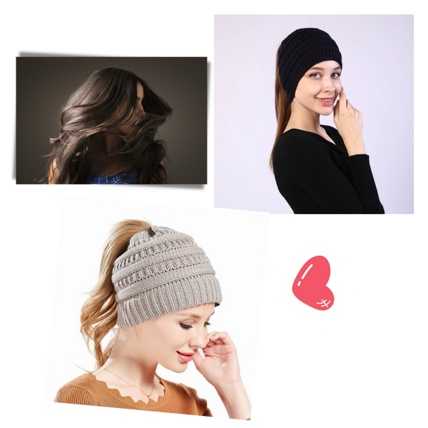 Ponytail Beanie With Ear Coverage For Messy Buns And All Day Comfort