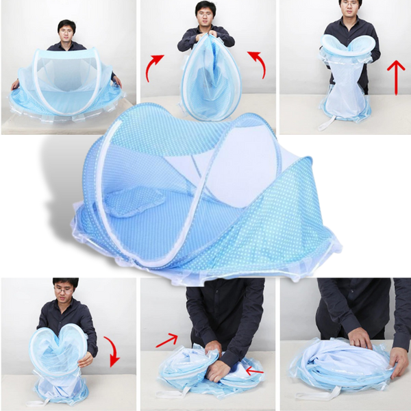 Portable Baby Mosquito Net Bed With Breathable Mesh For Safe Sleep