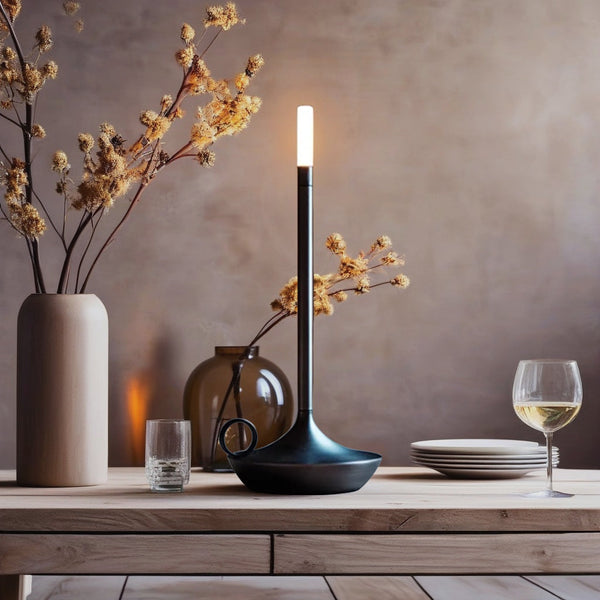 Portable Candle Lantern Rechargeable With 8 Hour Battery Life Elegant Decor