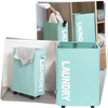 Foldable Laundry Basket With Wheels For Easy Transport And Space Saving